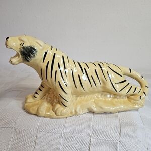Ceramic MCM Tiger TV Top Planter